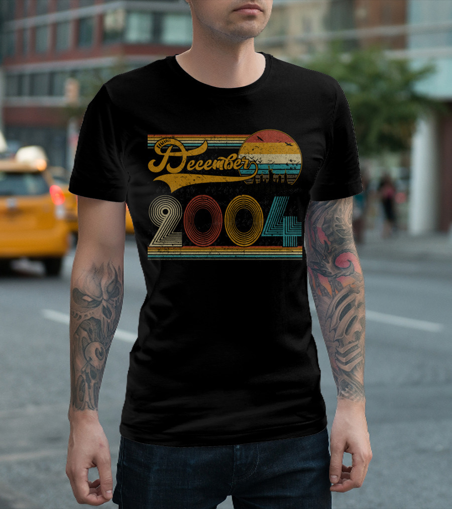 Vintage December 2004 Retro Sunset T-Shirt