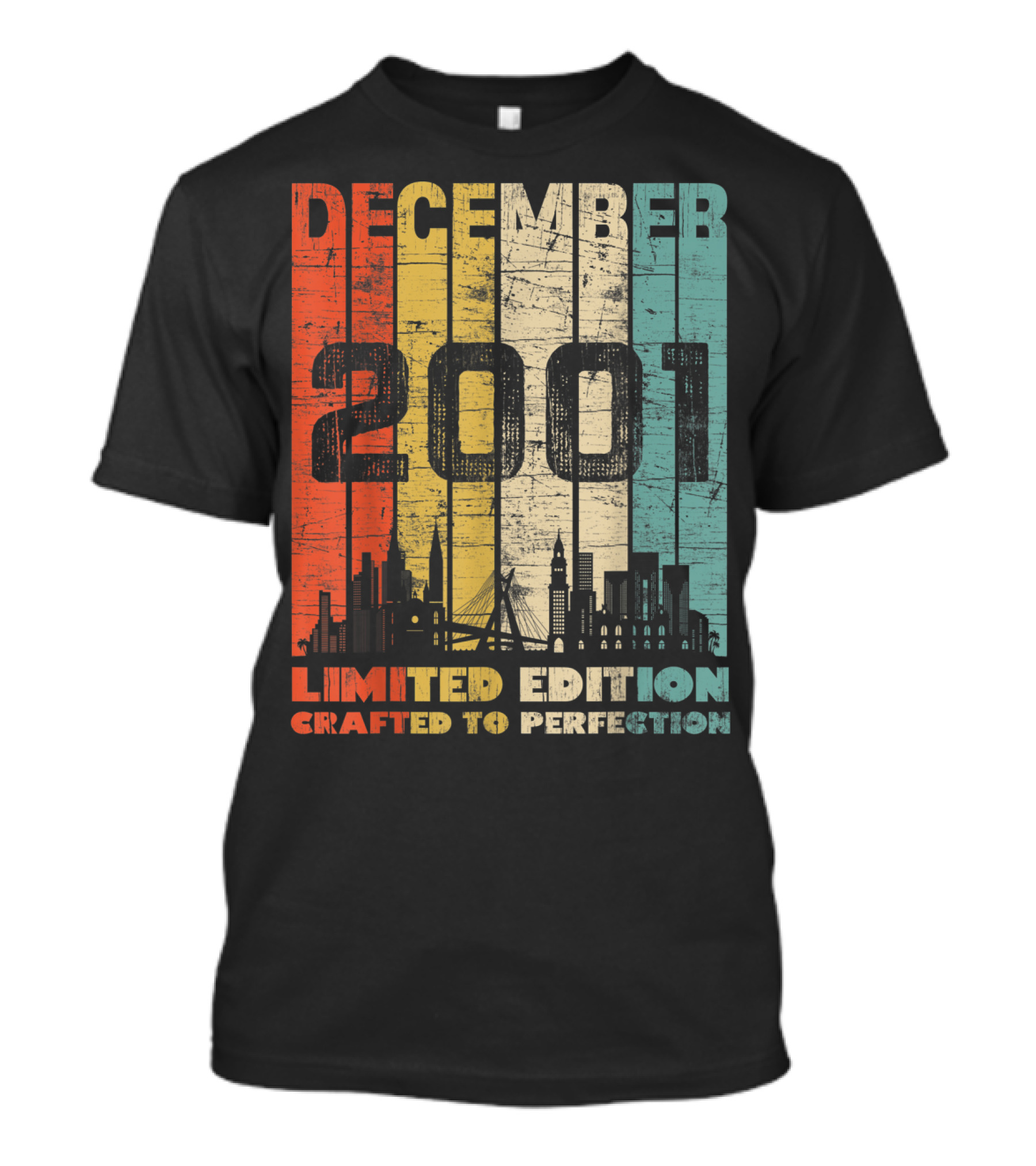 December 2001 Crafted To Perfection Vintage Skyline T-Shirt
