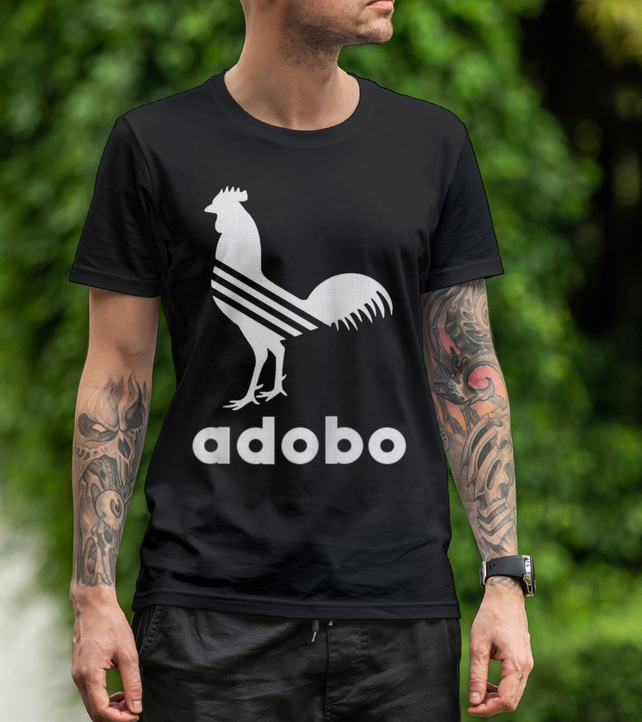 Adobo Rooster Logo With Classic And Funny Filipino T-Shirt