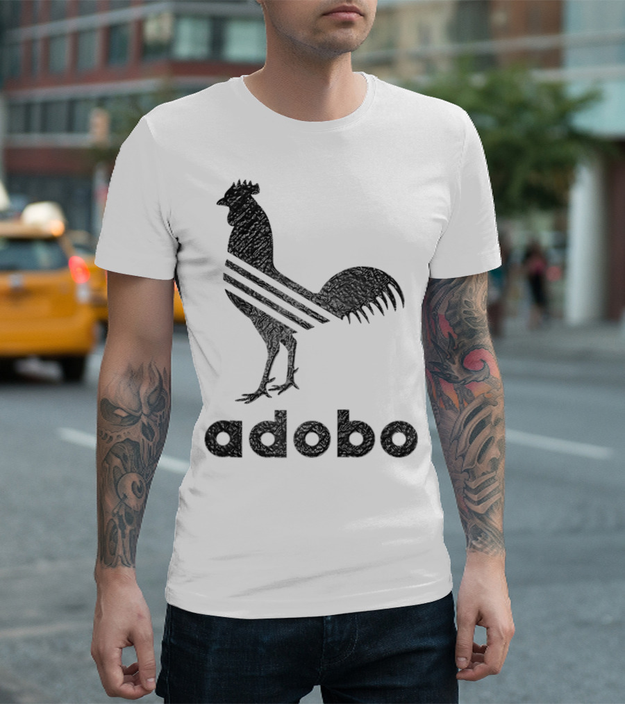 Adobo Classic And Funny Filipino Philippine AM Rooster T-Shirt