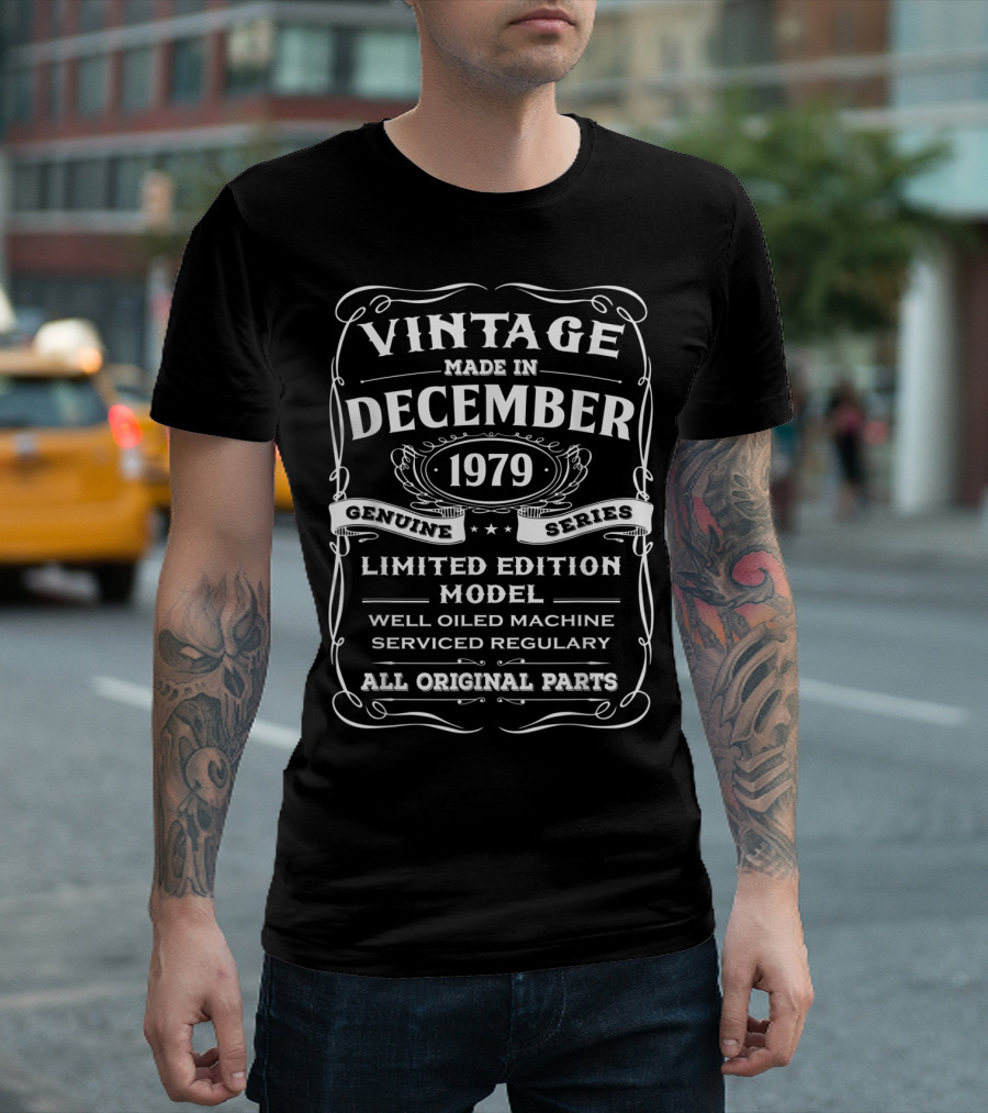 Vintage Made In December 1979 Genuine Series Model Well Oiled Machine Serviced Regularly All Original Parts T-Shirt
