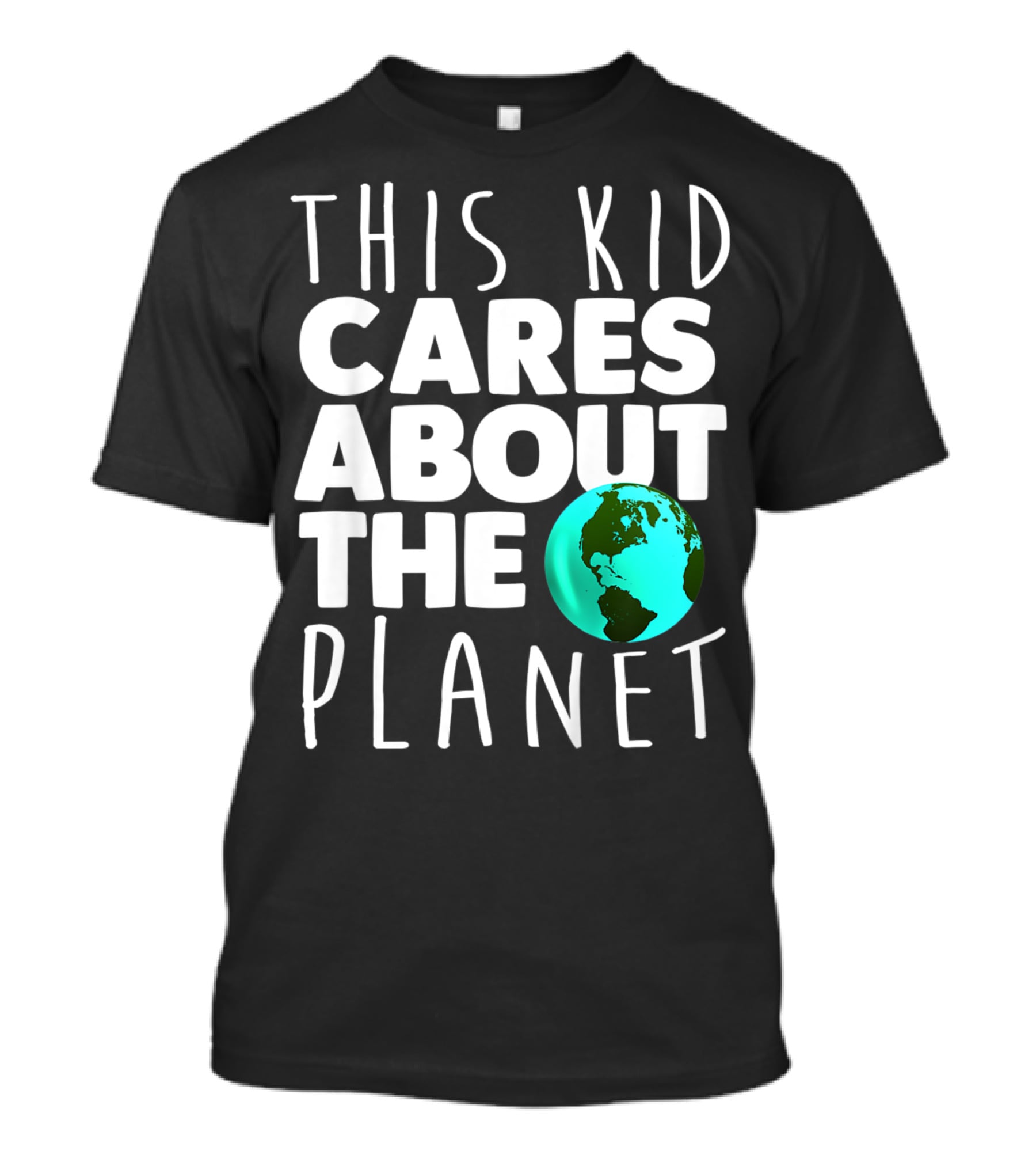 This Kid Cares About The Planet Earth Day Environmental Recycling Climate T-Shirt
