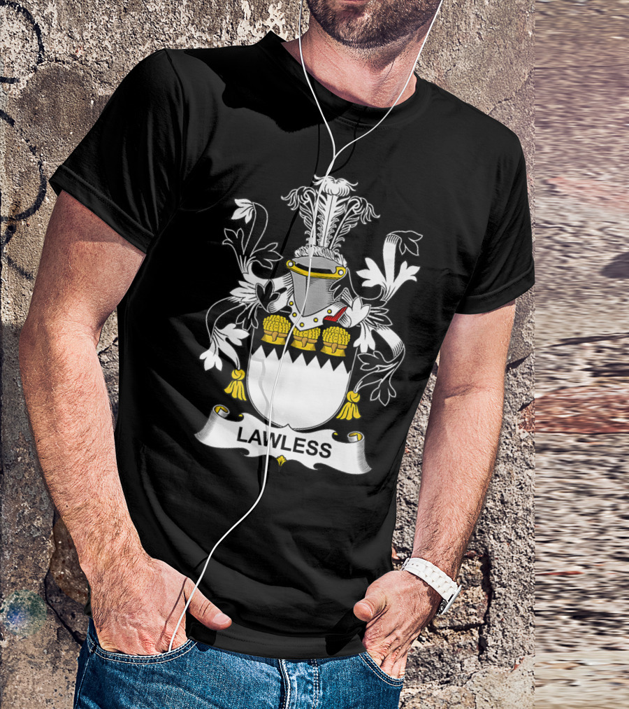 Lawless Family Crest Coat Of Arms T-Shirt