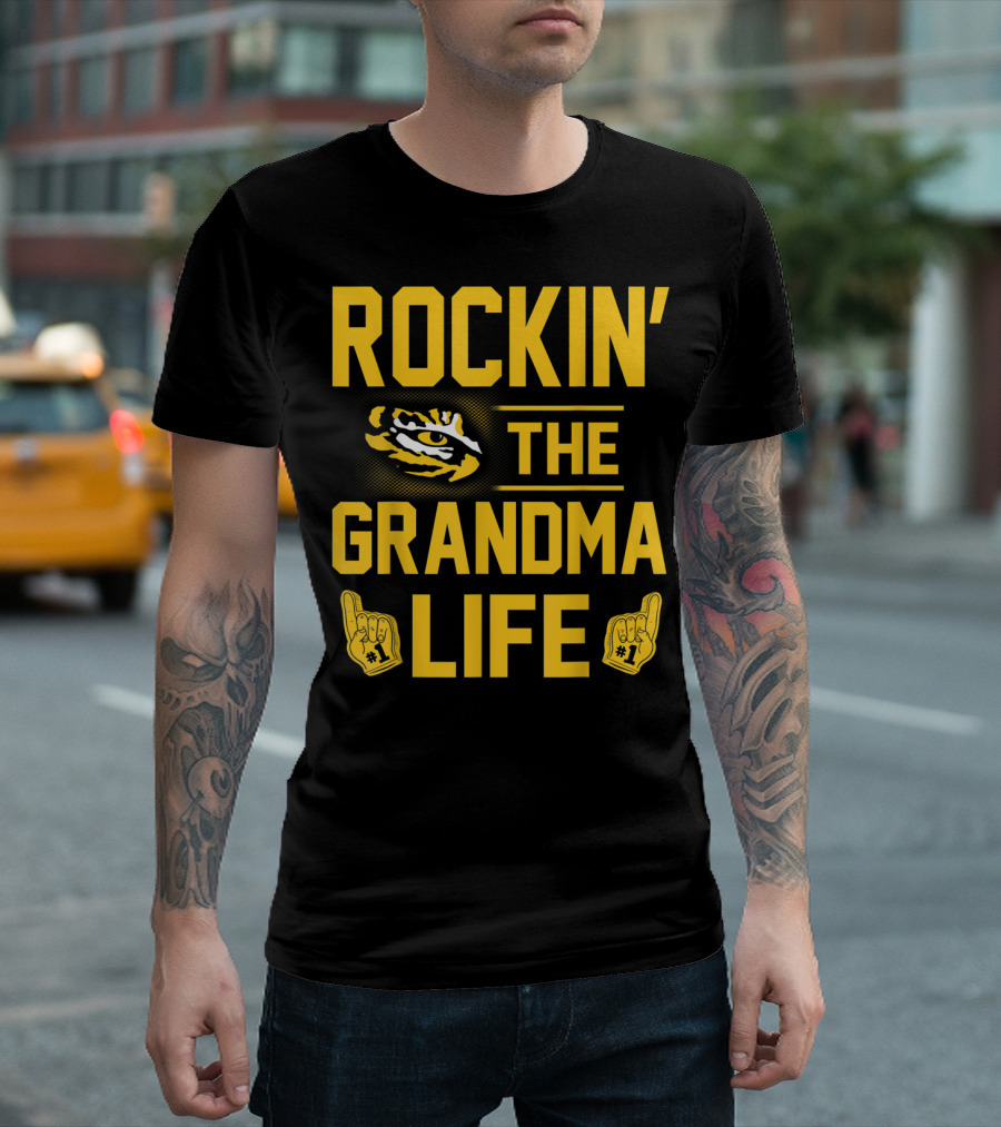 Rockin' the Grandma Life LSU Tigers Alumni Fan Geaux T-Shirt