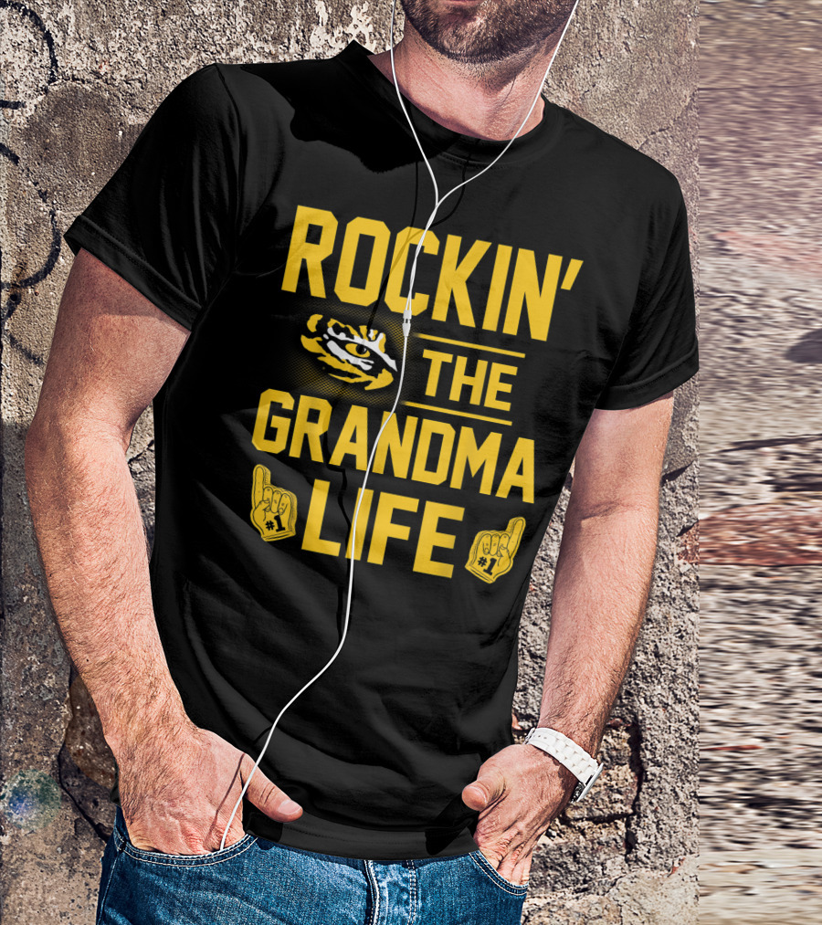Rockin' The Grandma Life LSU Tigers Alumni Fan Geaux T-Shirt