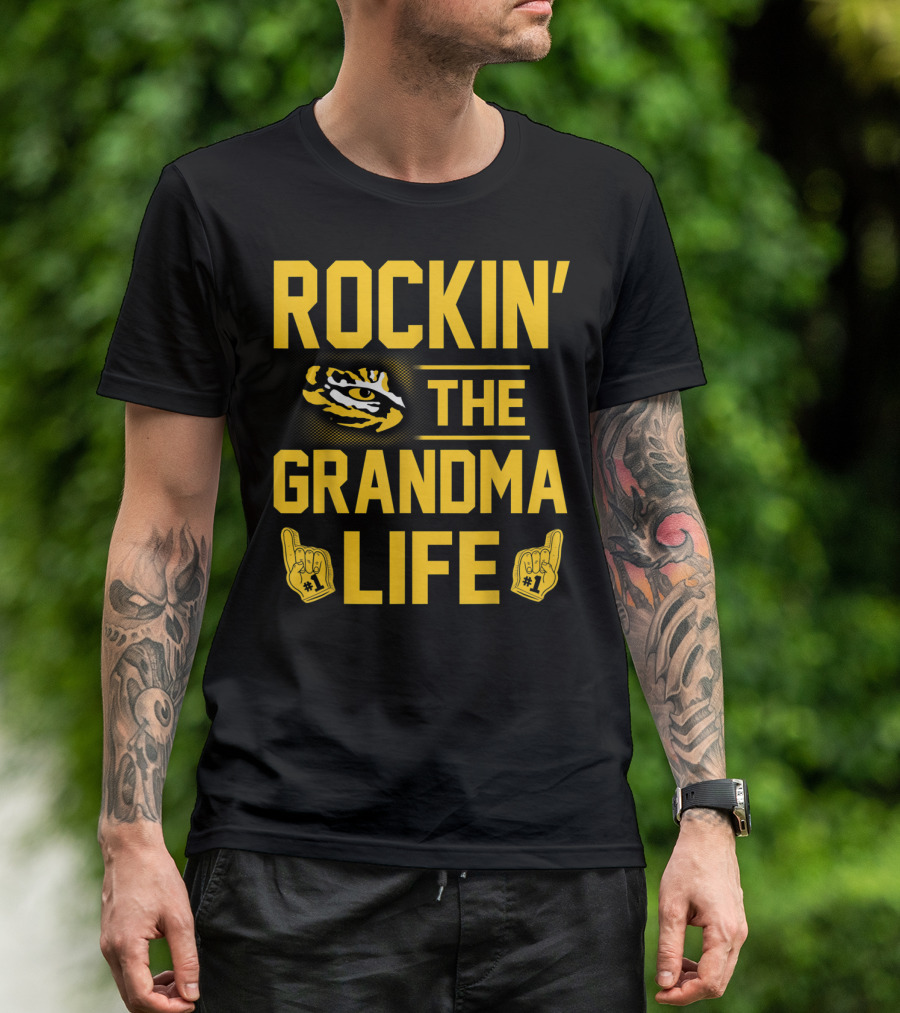 Rockin' The Grandma Life LSU Tigers Alumni Fan Geaux T-Shirt