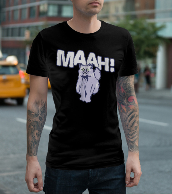 Mysterious Cat Exclaiming Maah T-Shirt