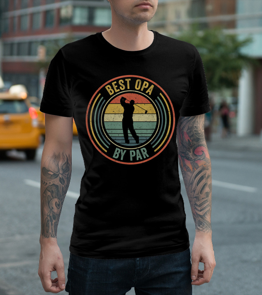 Best Opa By Par Retro Golf Lover Mens Sports T-Shirt