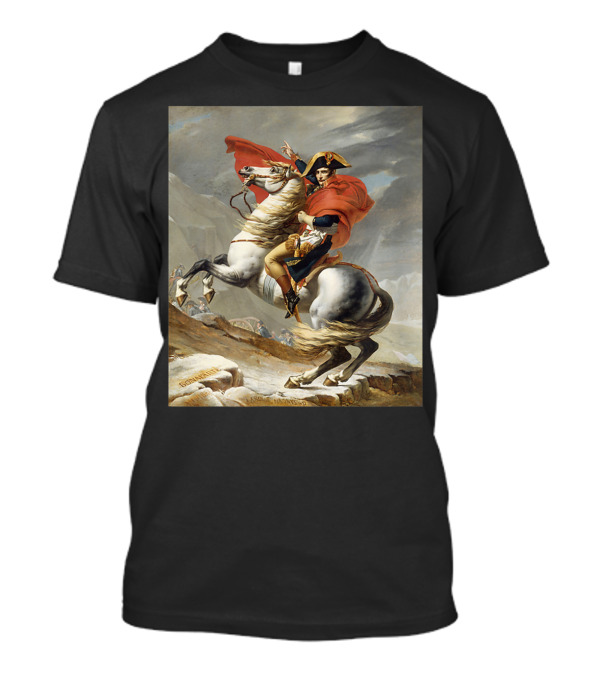Napoleon Bonaparte Crossing The Alps Iconic Equestrian T-Shirt