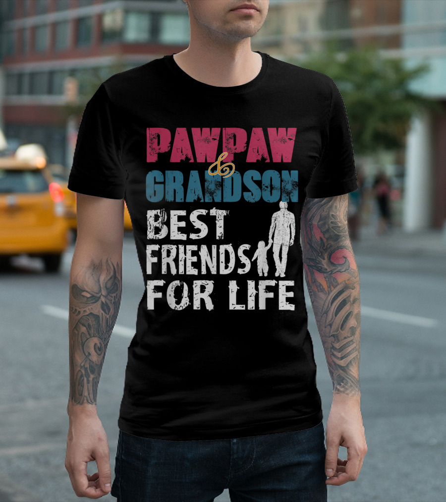 Pawpaw And Grandson Best Friends For Life T-Shirt