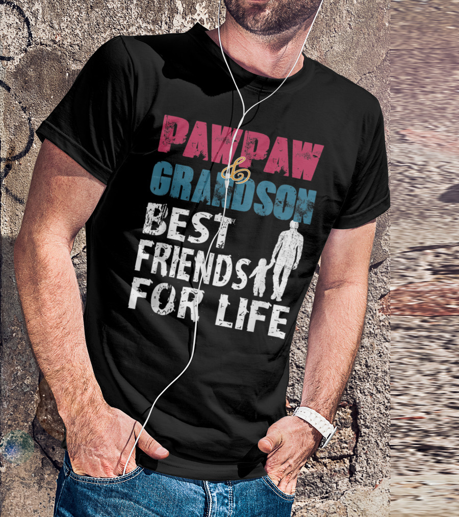Pawpaw And Grandson Best Friends For Life T-Shirt