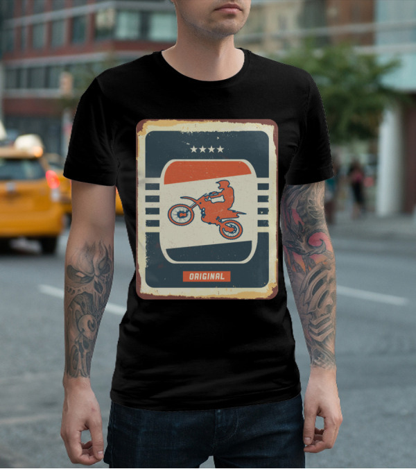 Original Retro Motocross And Dirt Bike Vintage Moto T-Shirt