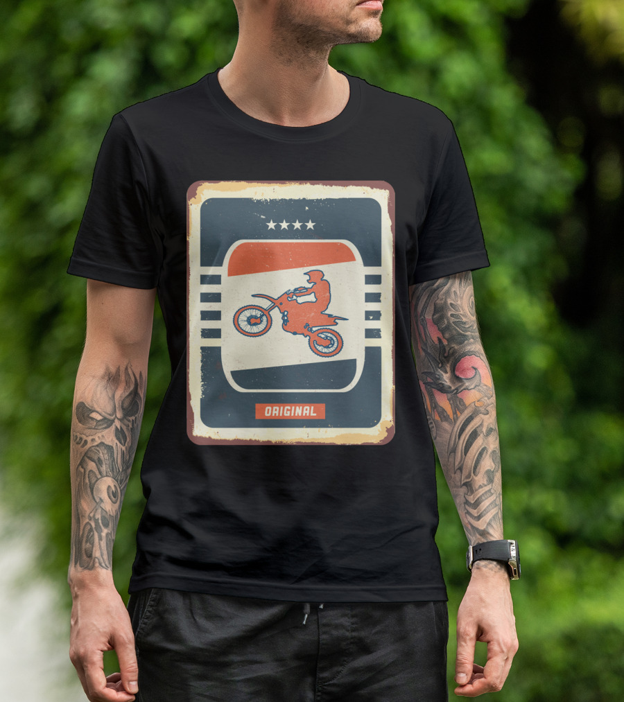 Original Retro Motocross And Dirt Bike Vintage Moto T-Shirt