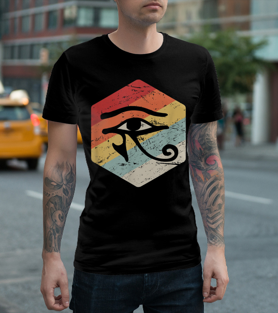 Eye Of Horus Retro Vintage Occult Egyptian T-Shirt