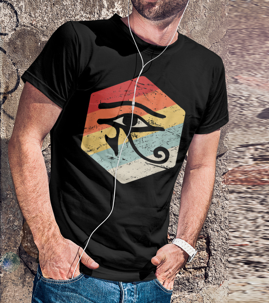 Eye Of Horus Retro Vintage Occult Egyptian T-Shirt