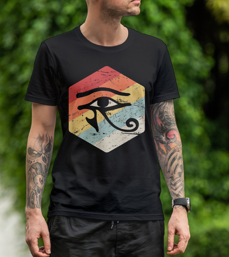 Eye Of Horus Retro Vintage Occult Egyptian T-Shirt