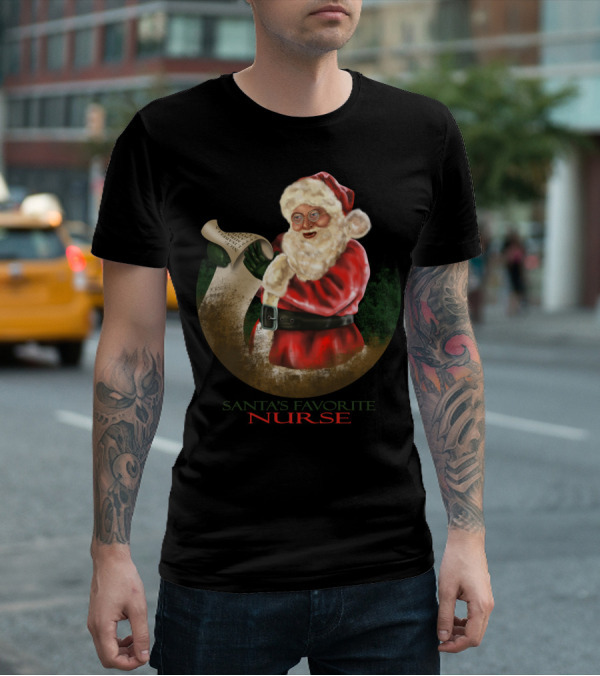 Santa's Favorite Nurse T-Shirt