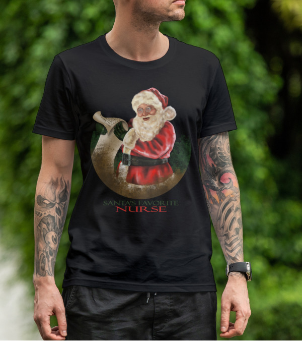 Santa's Favorite Nurse T-Shirt