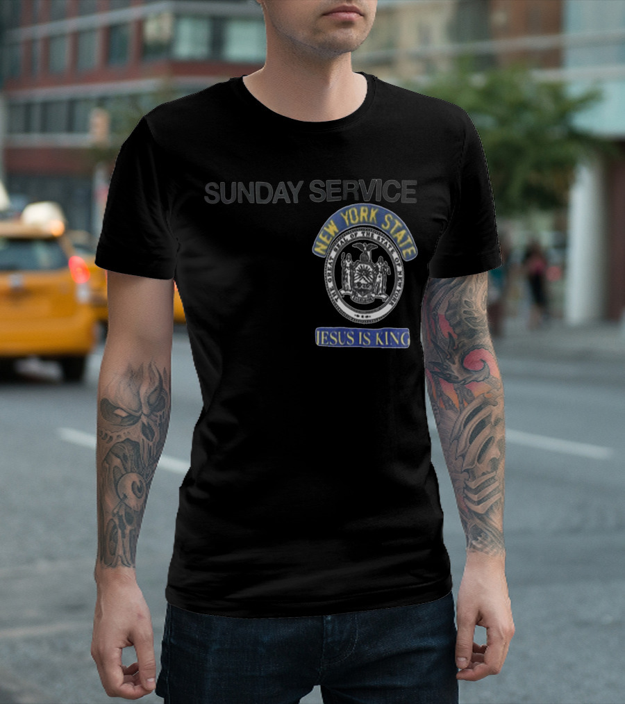 SUNDAY SERVICE NEW YORK STATE JESUS IS KING T-Shirt