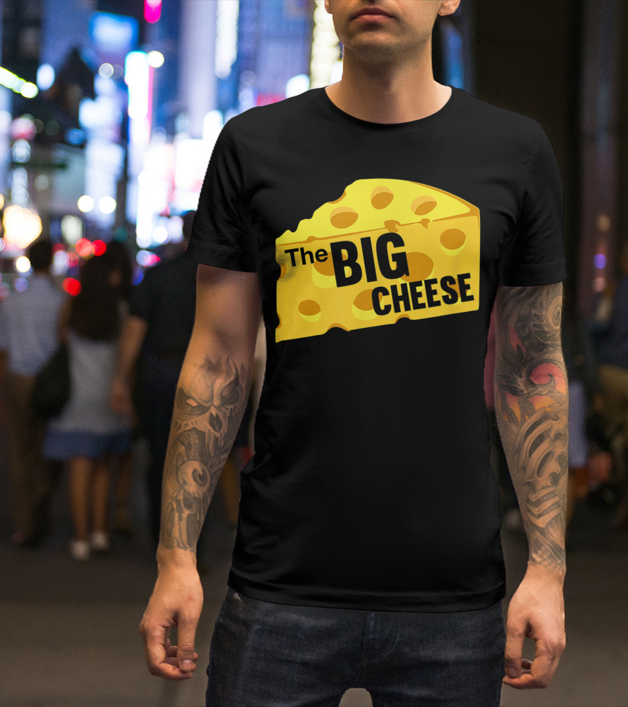 The Big Cheese Emphasizing A Large Yellow Wedge T-Shirt