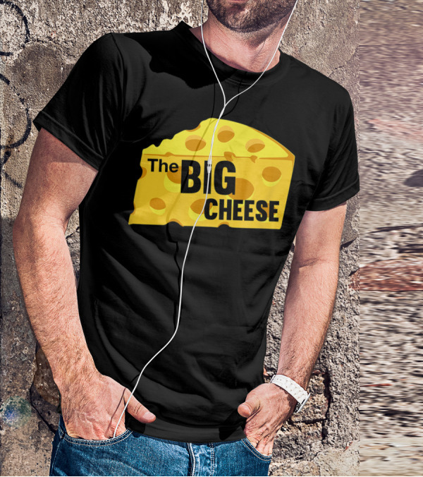 The Big Cheese Emphasizing A Large Yellow Wedge T-Shirt