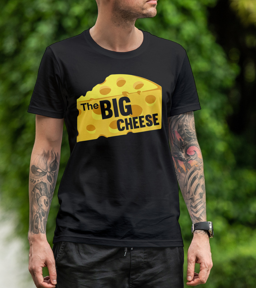 The Big Cheese Emphasizing A Large Yellow Wedge T-Shirt
