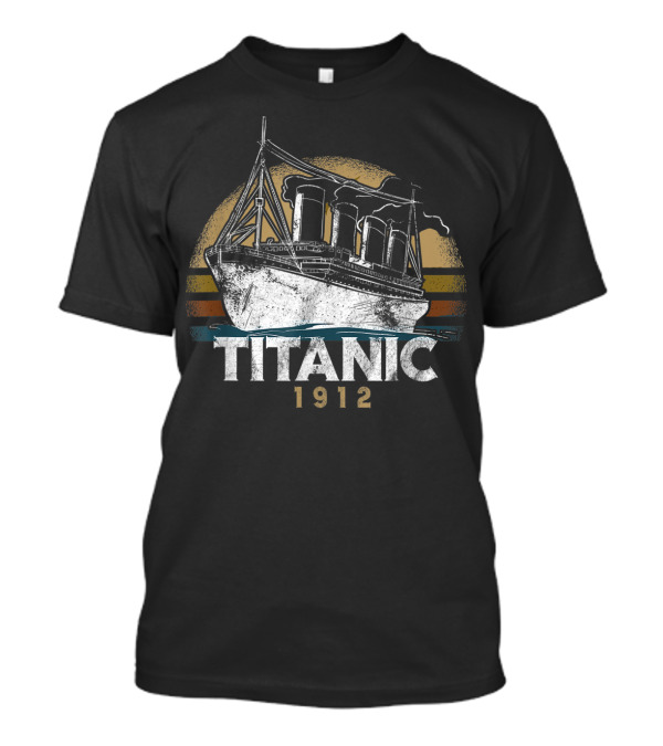 Titanic 1912 Vintage Ocean Liner Retro T-Shirt