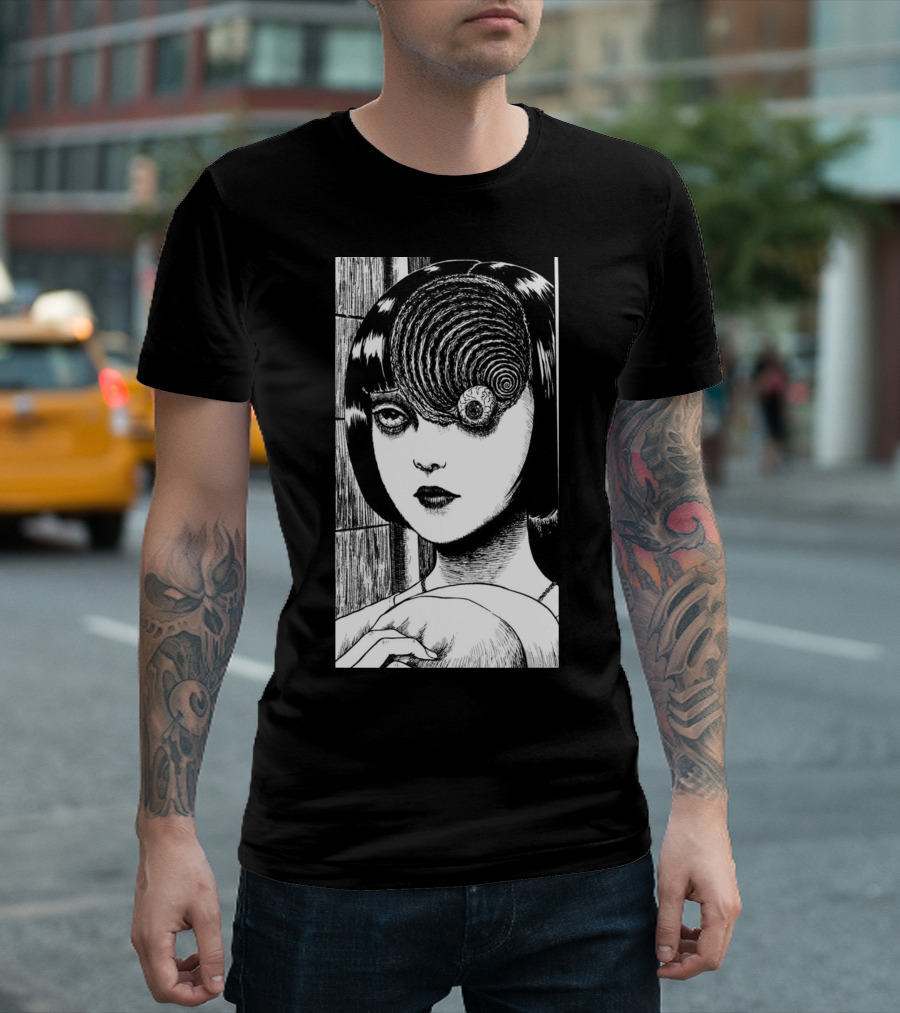 Uzumaki Junji Ito Kirie Goshima Spiral Horror Manga T-Shirt