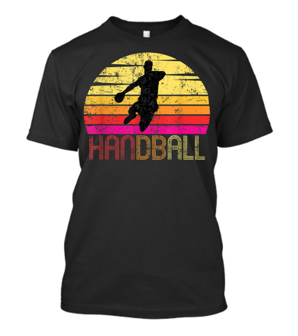 Vintage Handball Retro Sunset T-Shirt