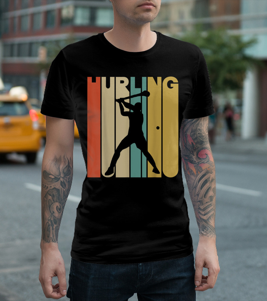 Hurling Vintage Style Retro T-Shirt