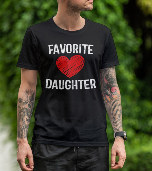 FAVORITE DAUGHTER Red Heart T-Shirt