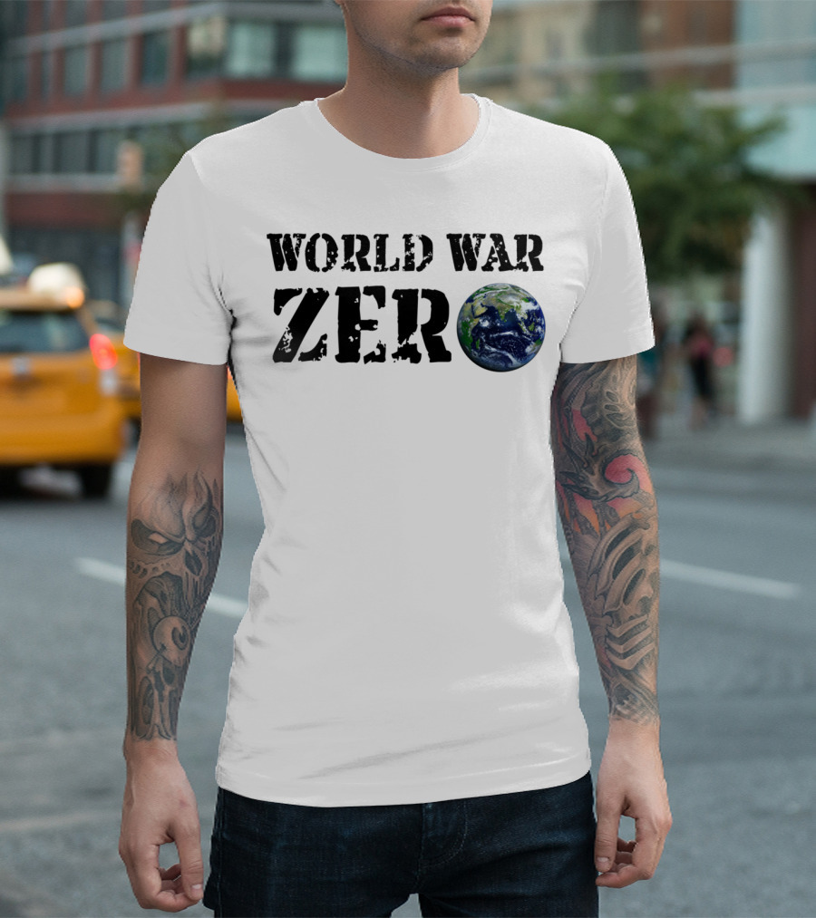 World War Zero Earth Concept Icon Planet T-Shirt