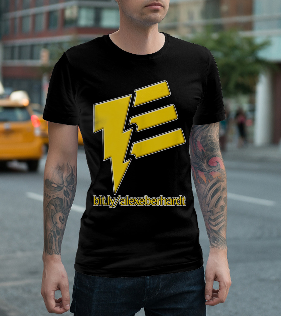bit.ly/alexeberhardt Alex Eberhardt Music Yellow Lightning Bolt T-Shirt
