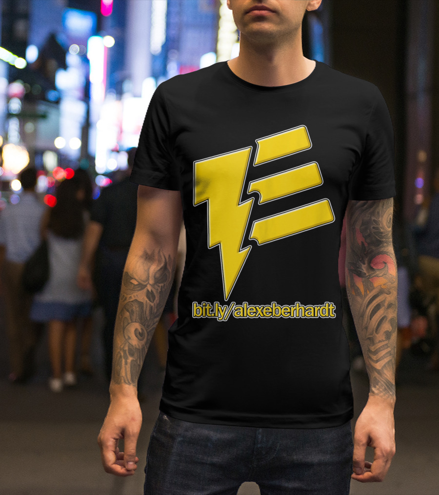 Bit.ly/alexeberhardt Alex Eberhardt Music Yellow Lightning Bolt T-Shirt