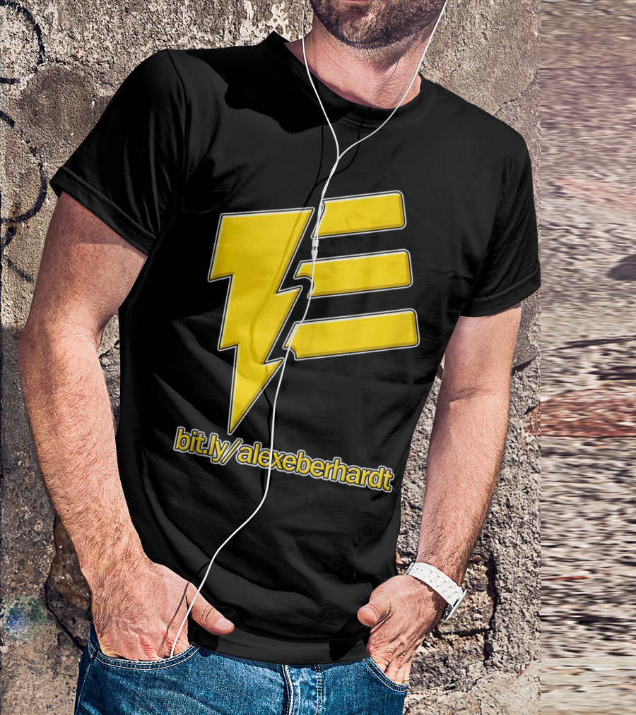 Bit.ly/alexeberhardt Alex Eberhardt Music Yellow Lightning Bolt T-Shirt