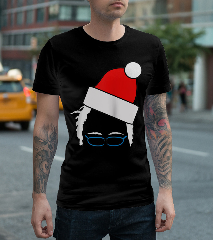 Bernie Sanders Santa Hat Christmas Holiday T-Shirt