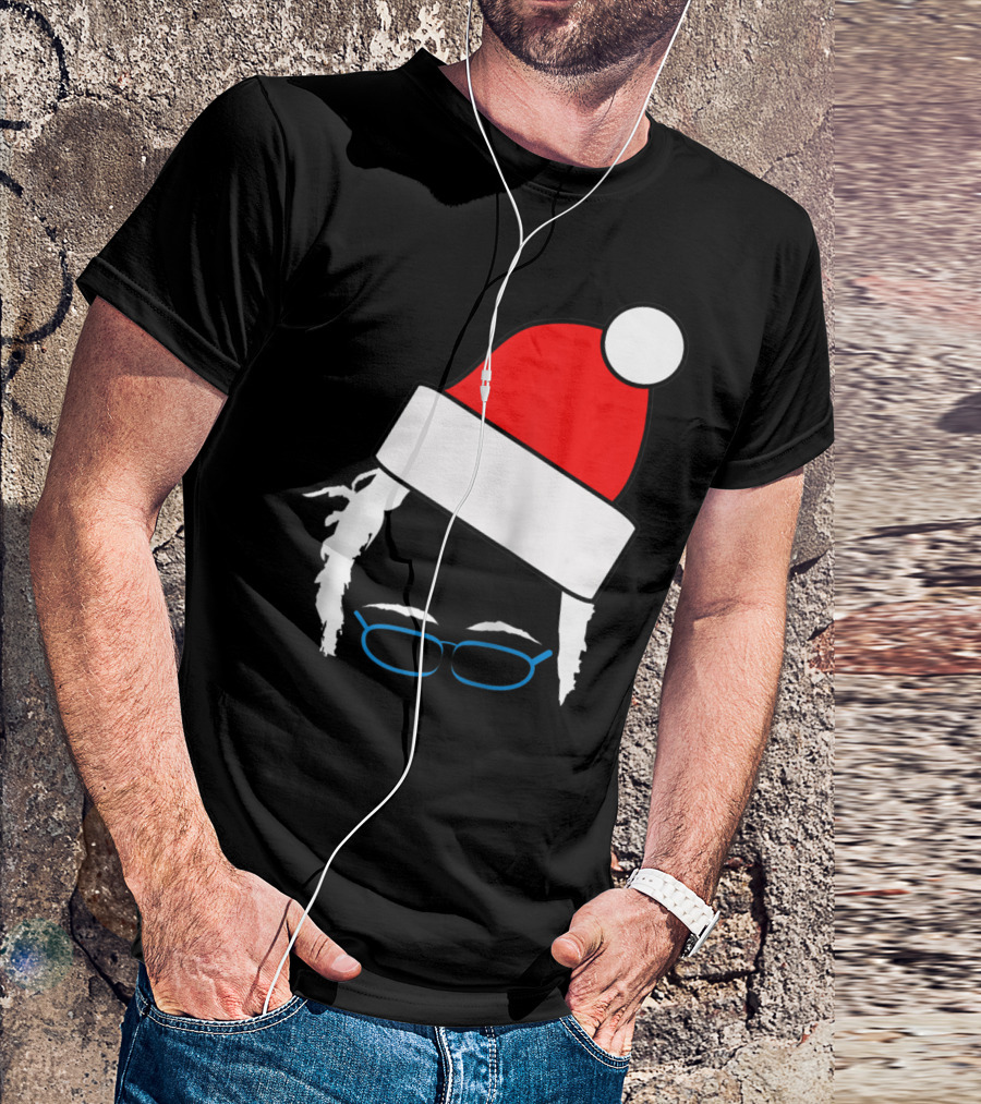 Bernie Sanders Santa Hat Christmas Holiday T-Shirt