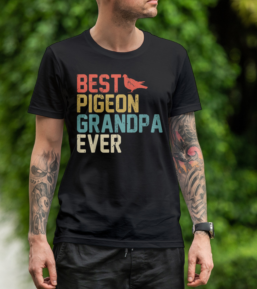 Best Pigeon Grandpa Ever T-Shirt