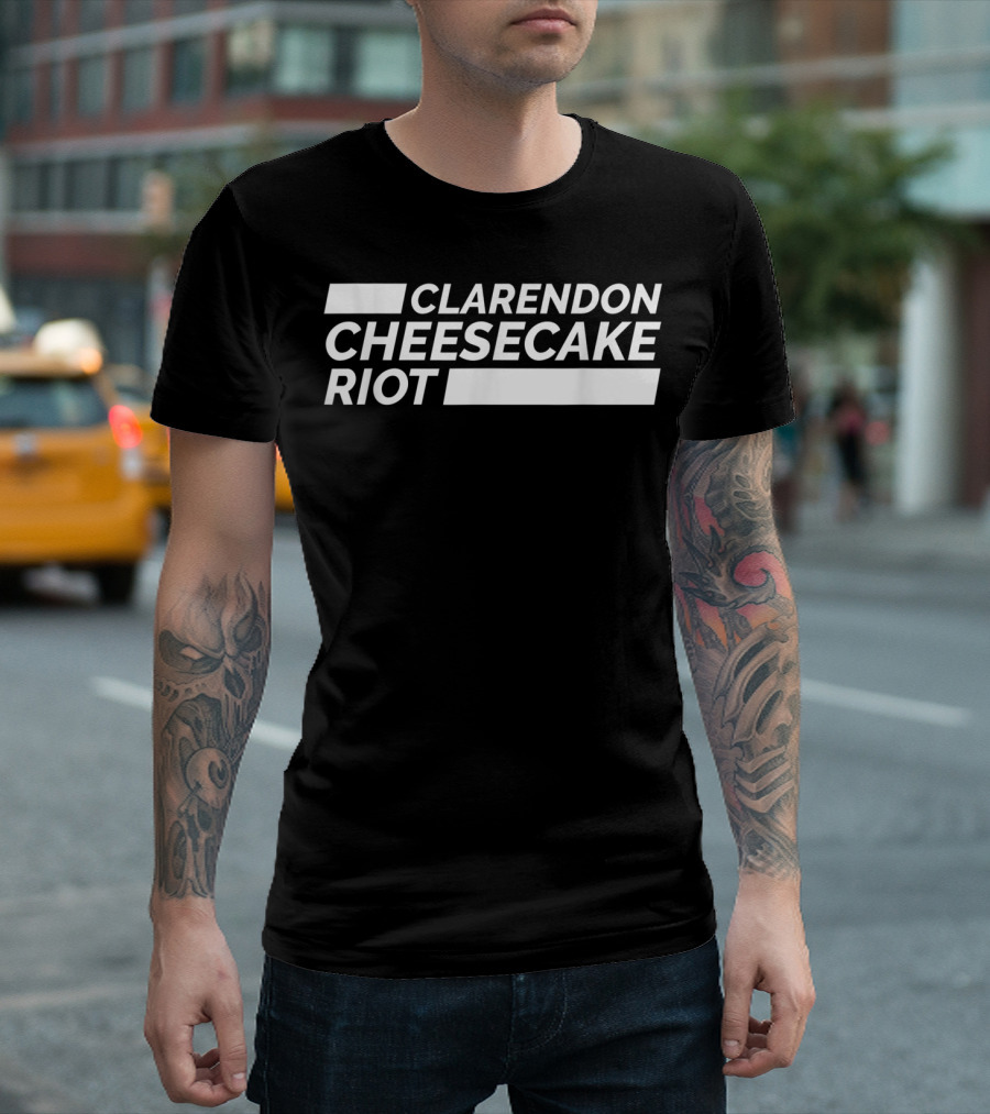 Clarendon Cheesecake Riot White T-Shirt