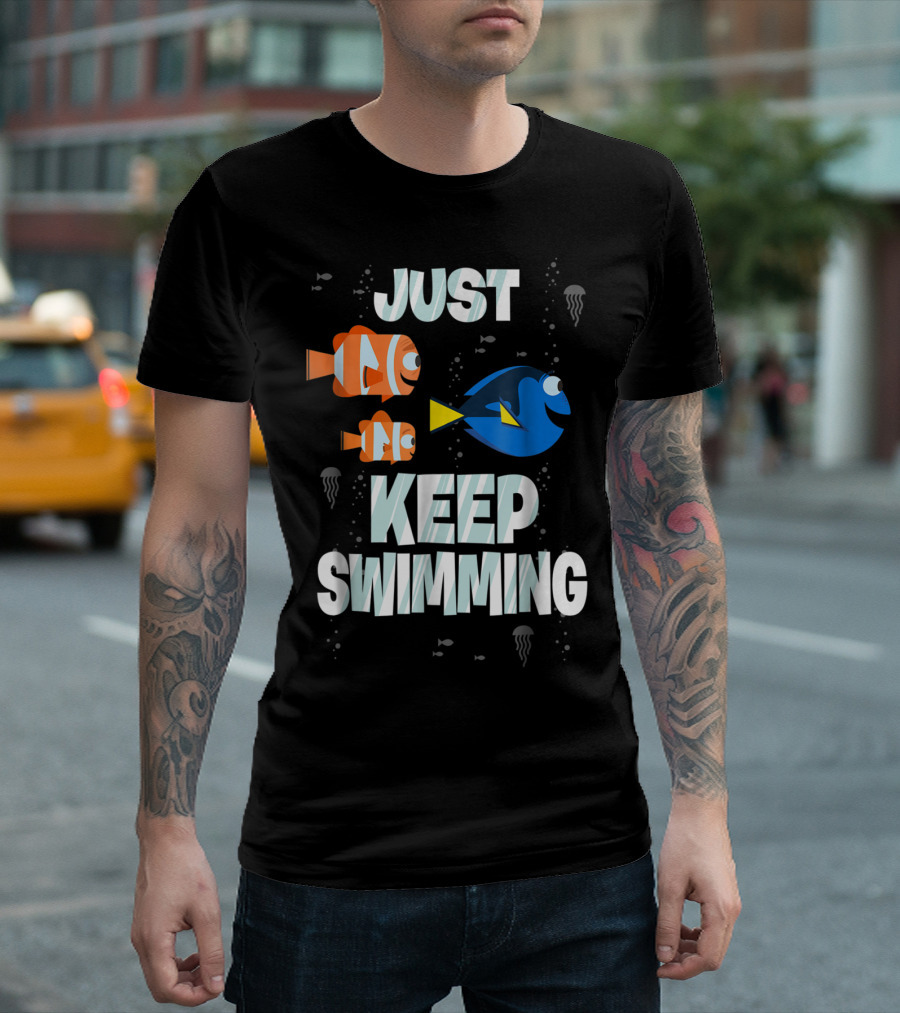 Just Keep Swimming Disney Pixar Finding Dory T-Shirt