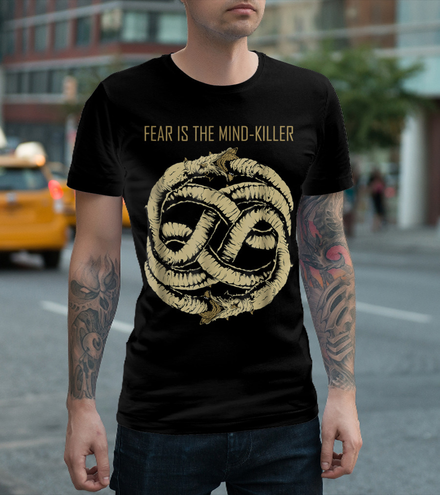 Fear Is The Mind Killer Ouroboros Symbol Dune T-Shirt
