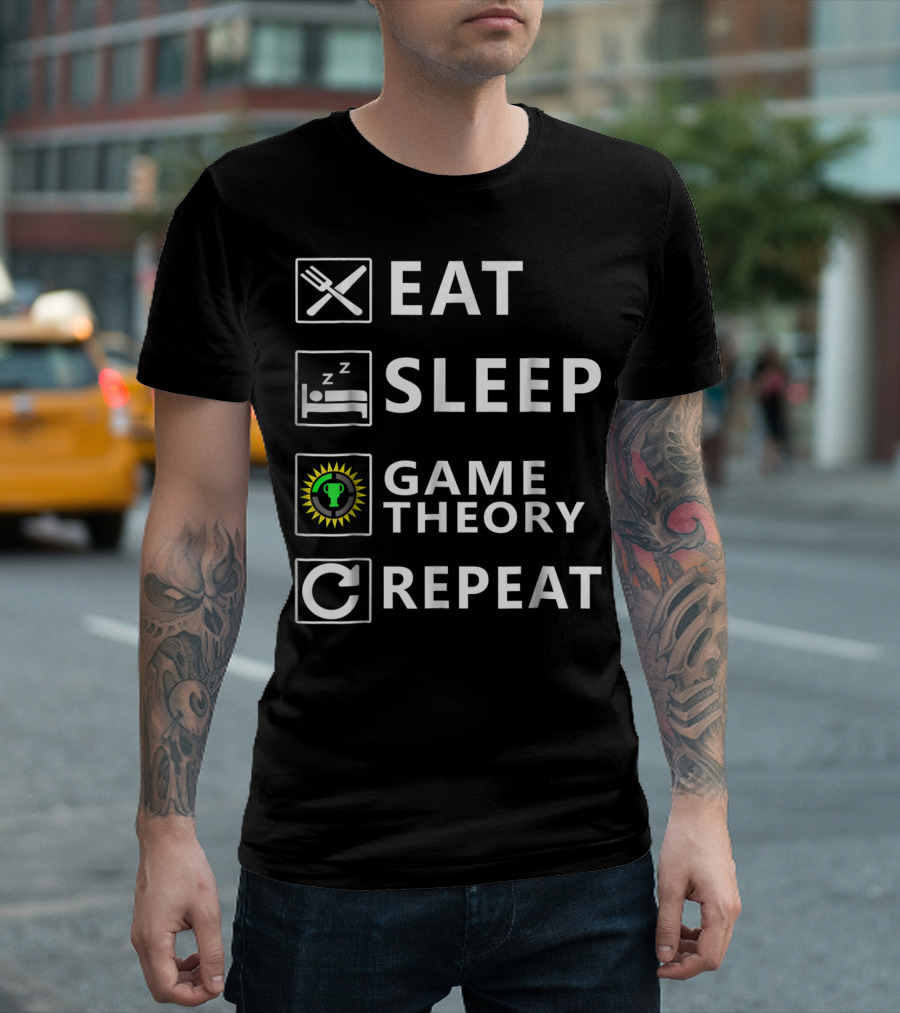 Eat Sleep Game Theory Repeat Game Nerds T-Shirt