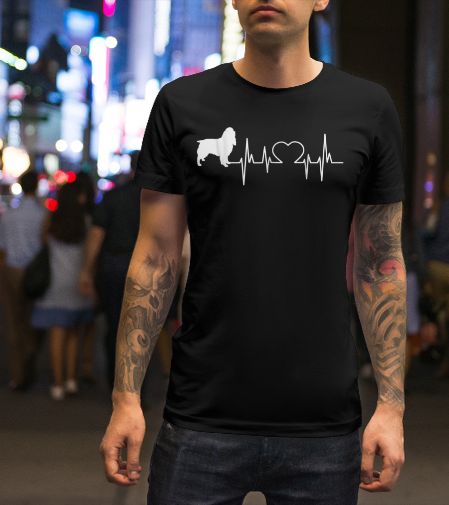 English Springer Spaniel Heartbeat Love T-Shirt