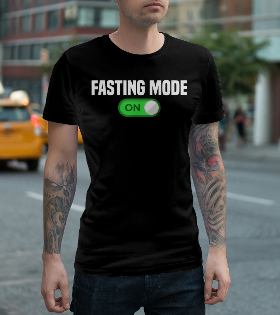 Fasting Mode On Nerdy Intermittent Fasting Switch Button T-Shirt