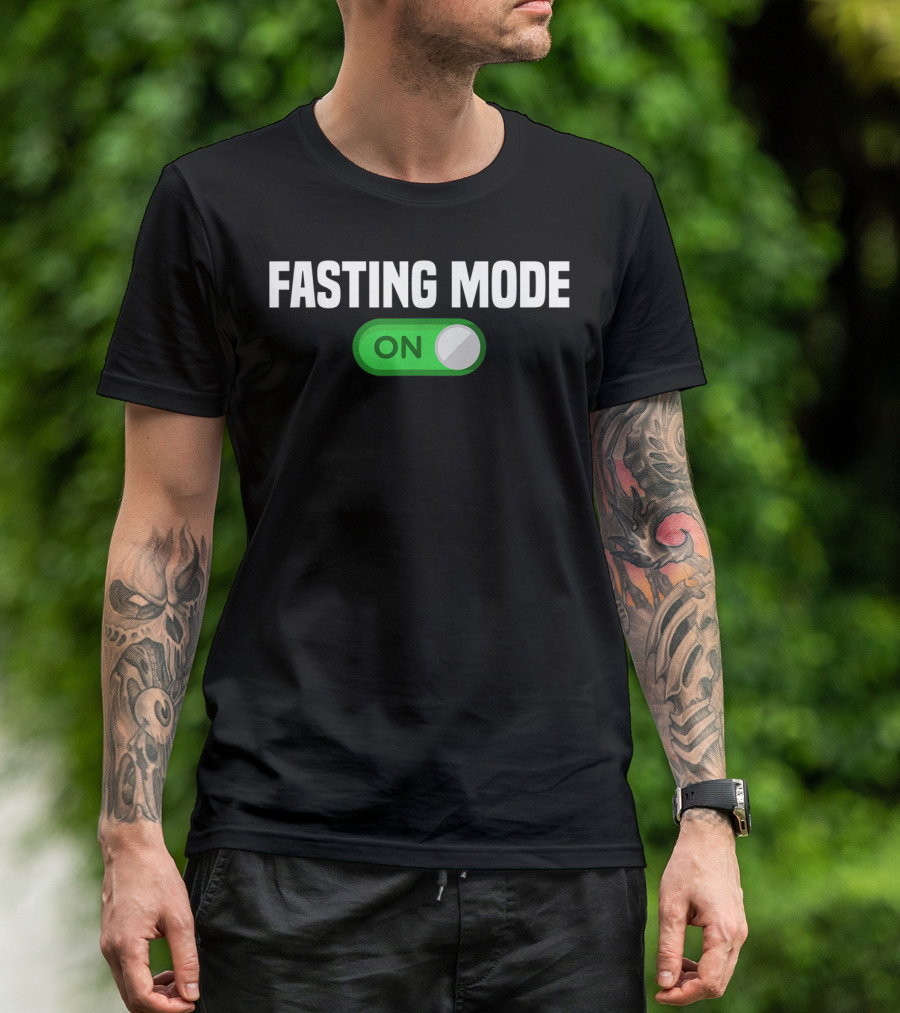 Fasting Mode On Nerdy Intermittent Fasting Switch Button T-Shirt