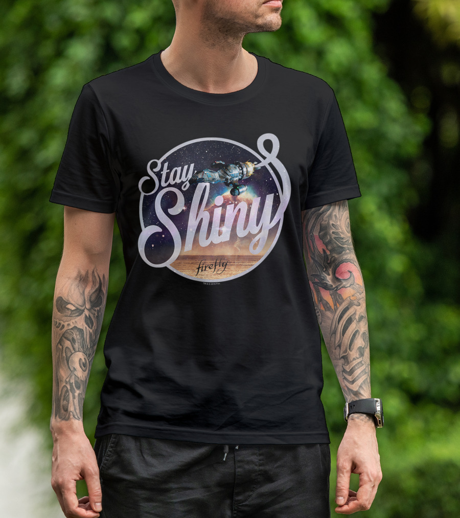 Stay Shiny Firefly Spaceship Galaxy T-Shirt