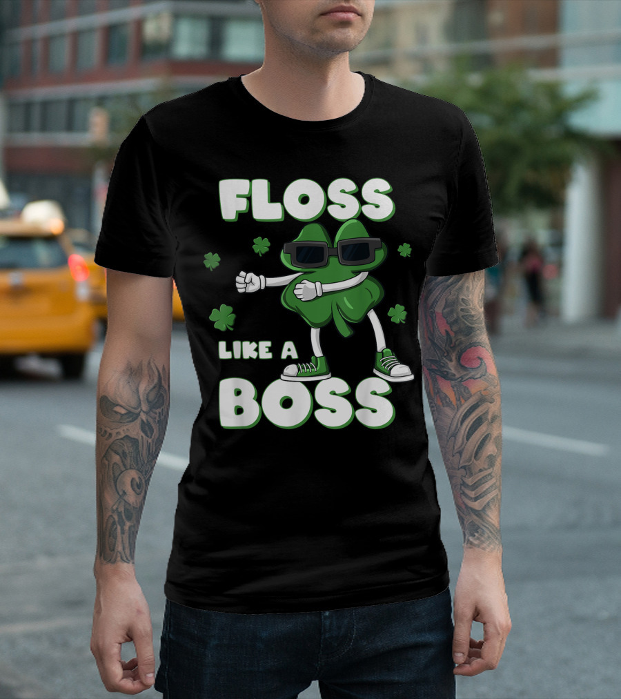 FLOSS LIKE A BOSS SHAMROCK SHADES DANCE T-Shirt