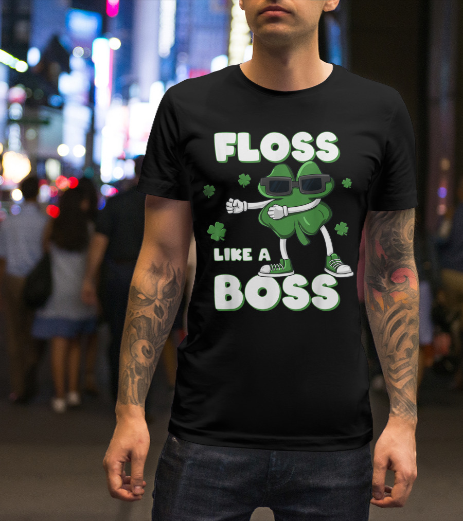 FLOSS LIKE A BOSS SHAMROCK SHADES DANCE T-Shirt