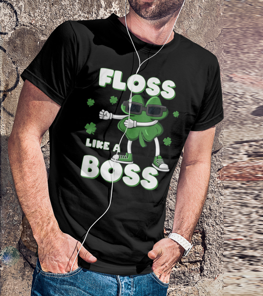 FLOSS LIKE A BOSS SHAMROCK SHADES DANCE T-Shirt