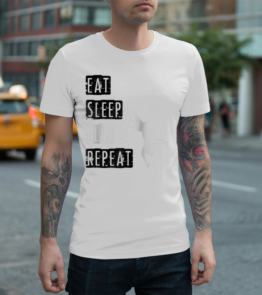 Gymnastics Eat Sleep Flip Repeat Gymnast T-Shirt